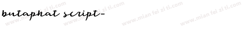 butaphat script字体转换